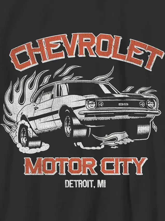T-shirt con grafica Chevrolet per bambini
