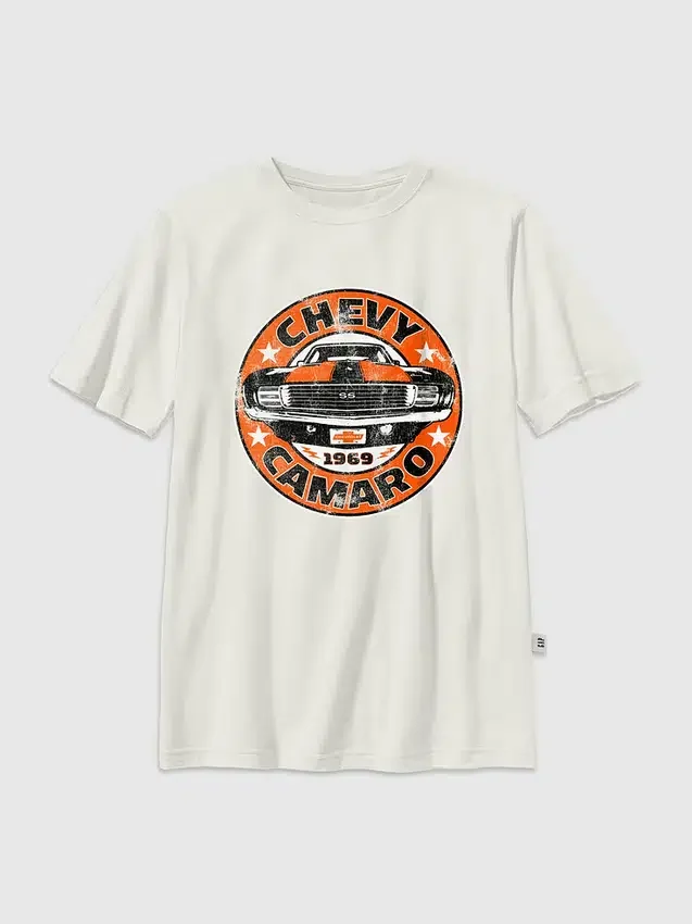 T-shirt con grafica Chevy Camaro per bambini