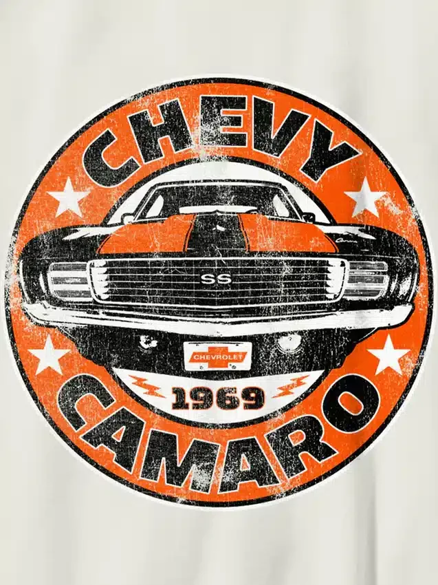 T-shirt con grafica Chevy Camaro per bambini