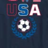 T-shirt con grafica da calcio USA per bambini