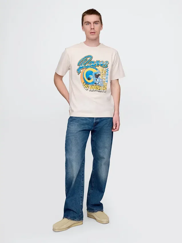 T-shirt con grafica dei Los Angeles Rams della NFL