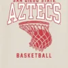 T-shirt con grafica del canestro da basket della San Diego State University