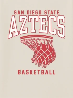 T-shirt con grafica del canestro da basket della San Diego State University