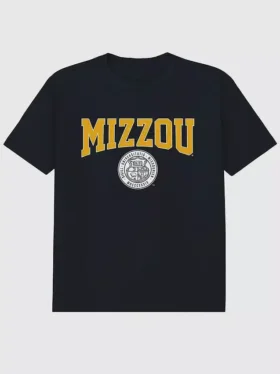 T-shirt con grafica del sigillo universitario dell’Università del Missouri