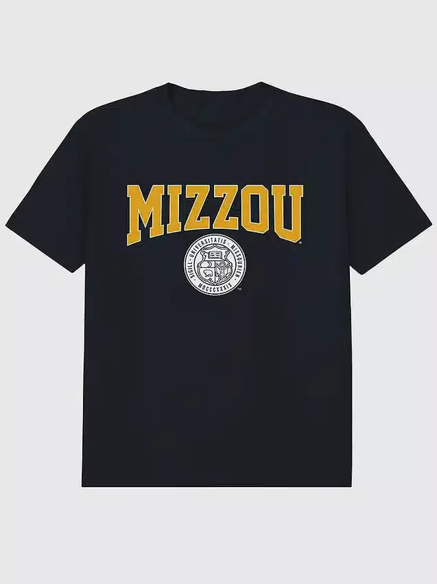 T-shirt con grafica del sigillo universitario dell’Università del Missouri