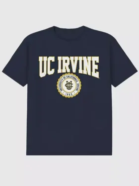 T-shirt con grafica del sigillo universitario dell’Università della California, Irvine
