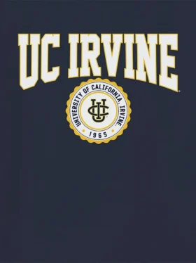 T-shirt con grafica del sigillo universitario dell’Università della California, Irvine