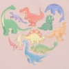 T-shirt con grafica "Dino Hearts" per bambini