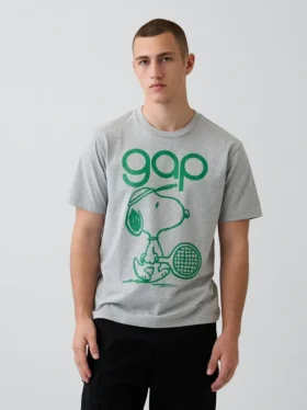 T-shirt con grafica e logo Snoopy dal taglio comodo