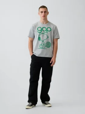 T-shirt con grafica e logo Snoopy dal taglio comodo