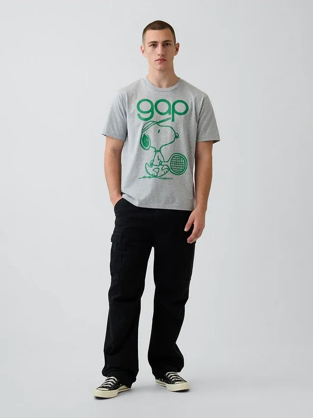 T-shirt con grafica e logo Snoopy dal taglio comodo