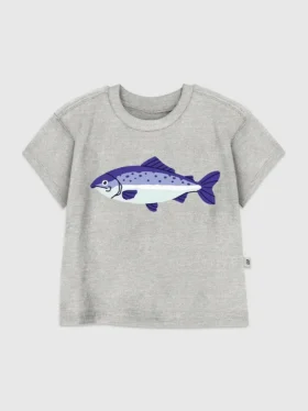 T-shirt con grafica "Fish" per bambini piccoli