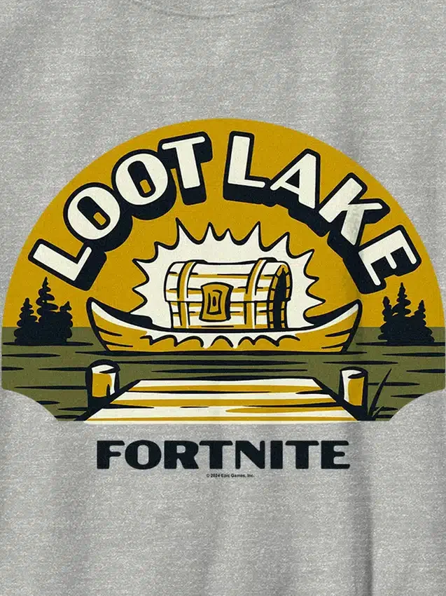 T-shirt con grafica Fortnite Loot Lake per bambini