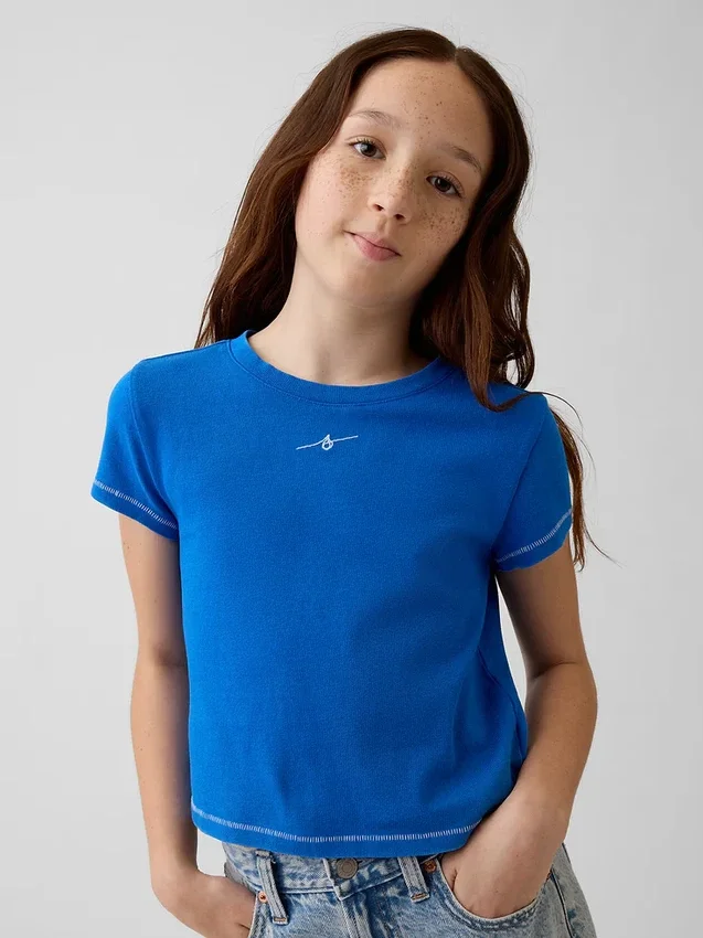 T-shirt con grafica Get Blue per bambini