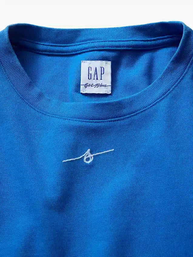 T-shirt con grafica Get Blue per bambini