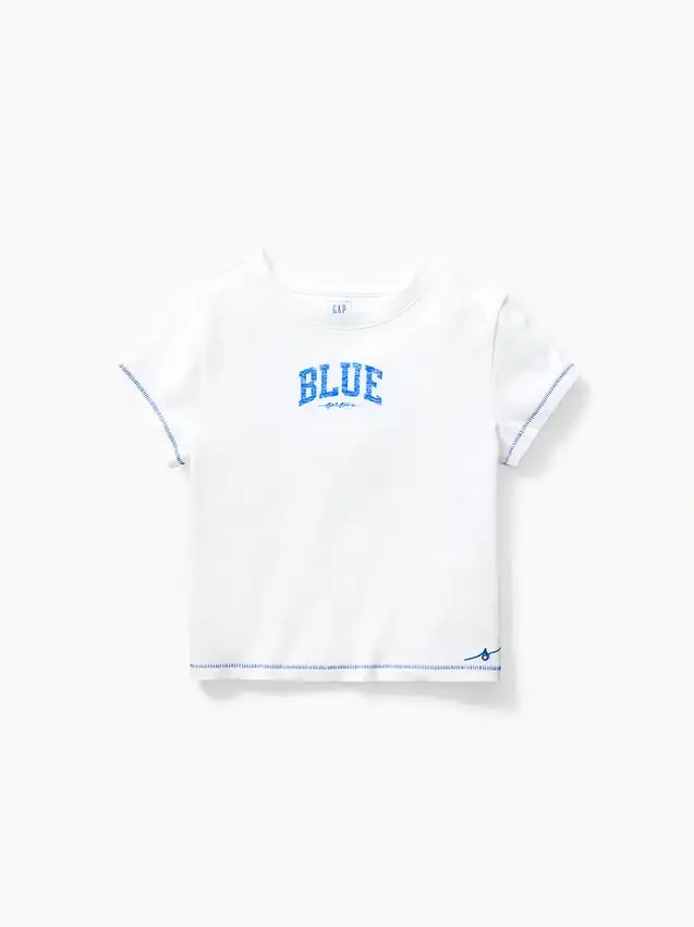 T-shirt con grafica Get Blue per bambini