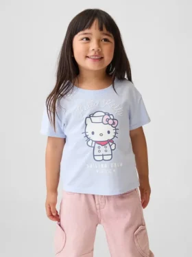 T-shirt con grafica Hello Kitty per bambini piccoli