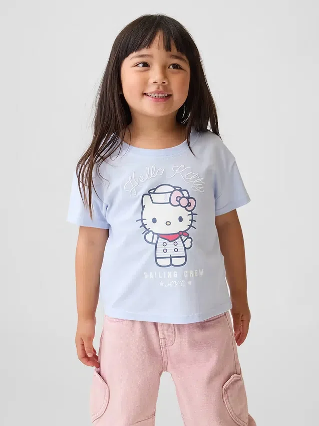 T-shirt con grafica Hello Kitty per bambini piccoli