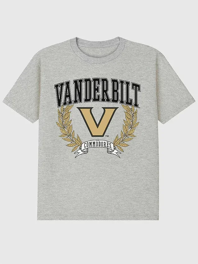 T-shirt con grafica “Laurels Dark” dell’Università di Vanderbilt