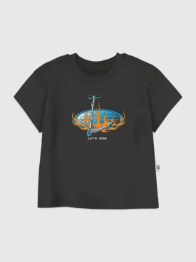 T-shirt con grafica “Lets Ride” per bambini