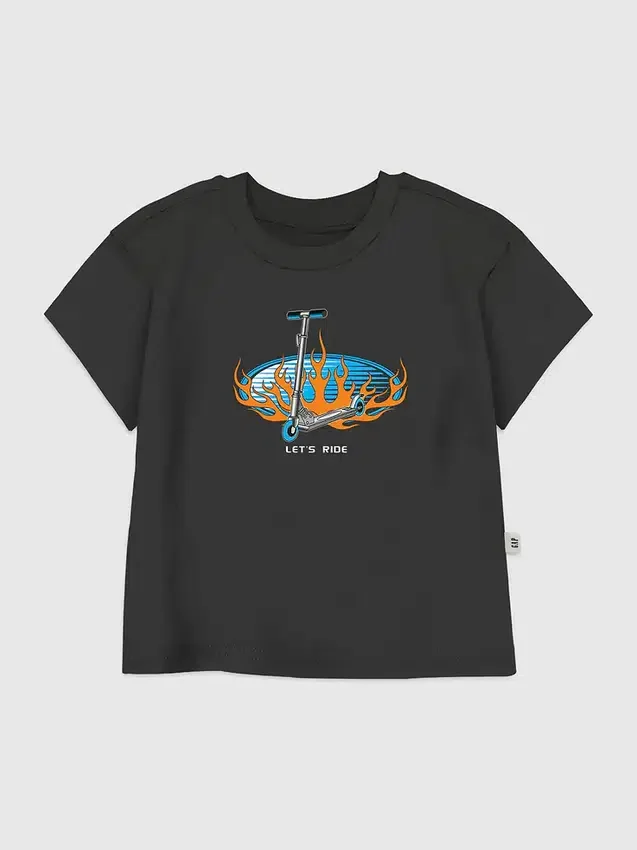 T-shirt con grafica “Lets Ride” per bambini