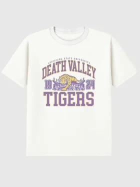 T-shirt con grafica "LSU Death Valley Tigers"