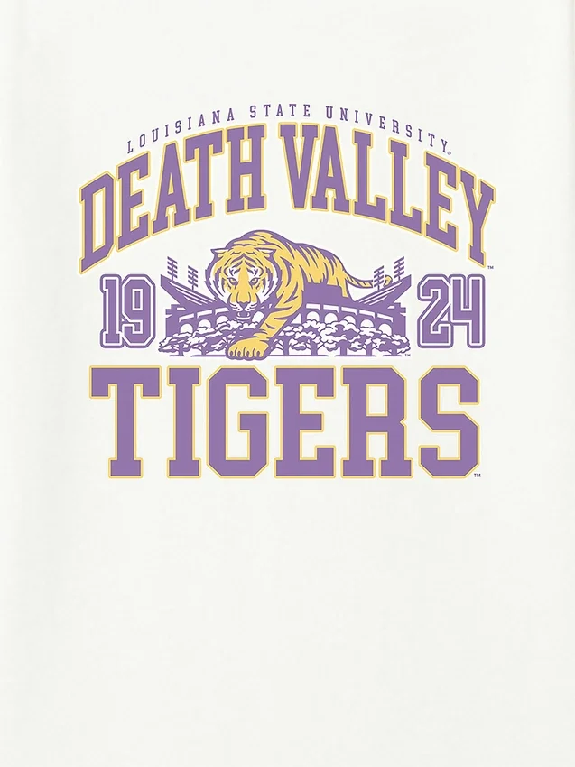 T-shirt con grafica "LSU Death Valley Tigers"