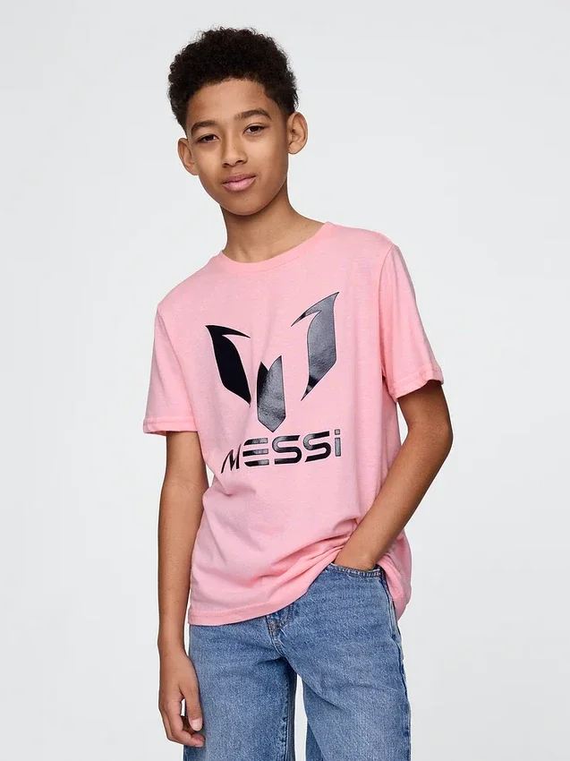 T-shirt con grafica Messi per bambini