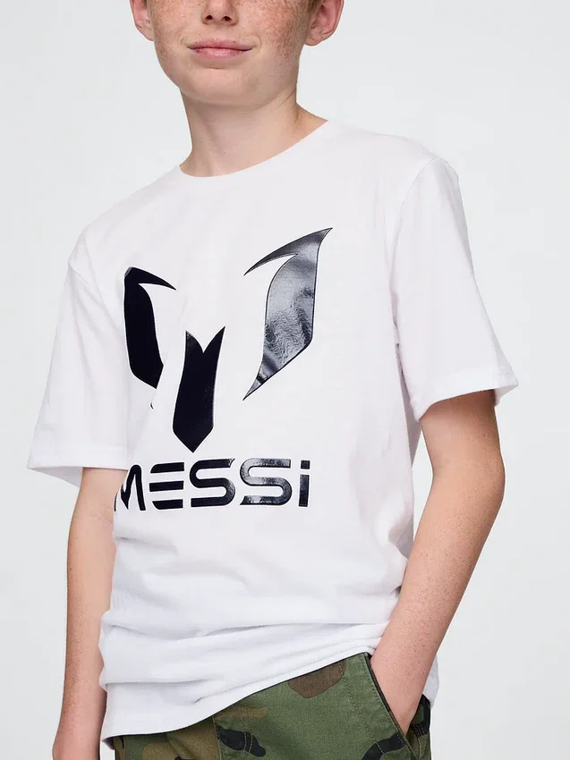 T-shirt con grafica Messi per bambini