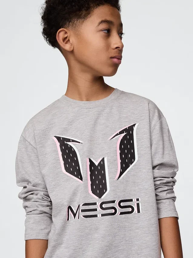 T-shirt con grafica Messi per bambini