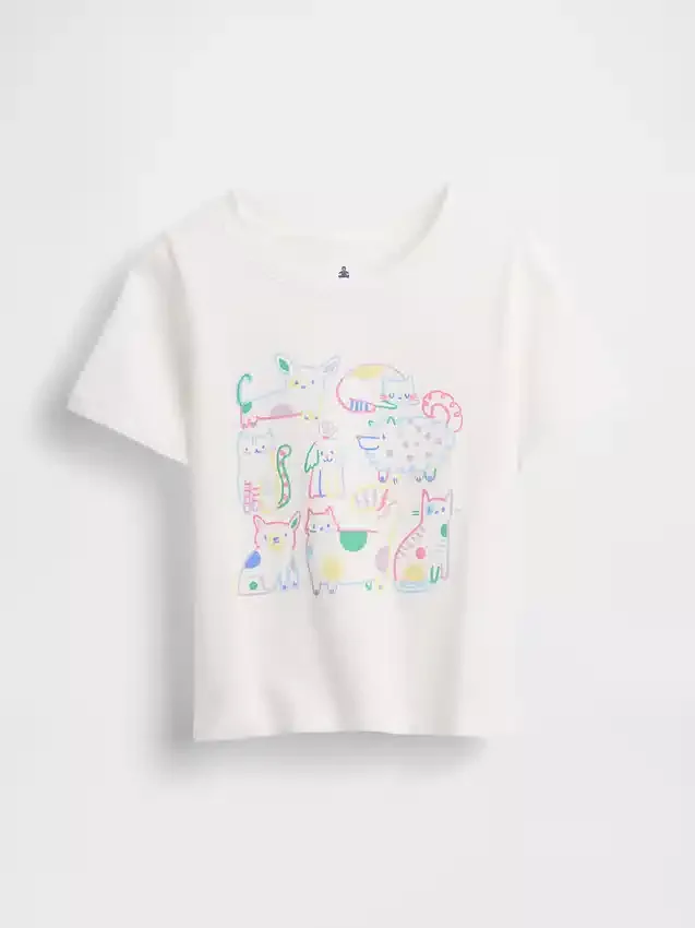 T-shirt con grafica mix & match per neonato & bebè