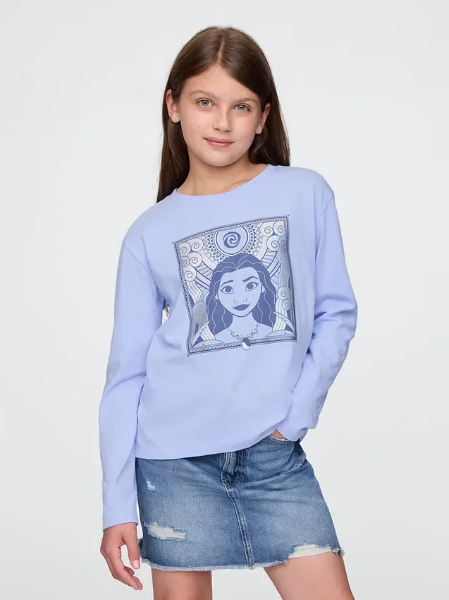 T-shirt con grafica Moana per bambini GAP × Disney