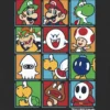 T-shirt con grafica "Nintendo Character Box up" per bambini
