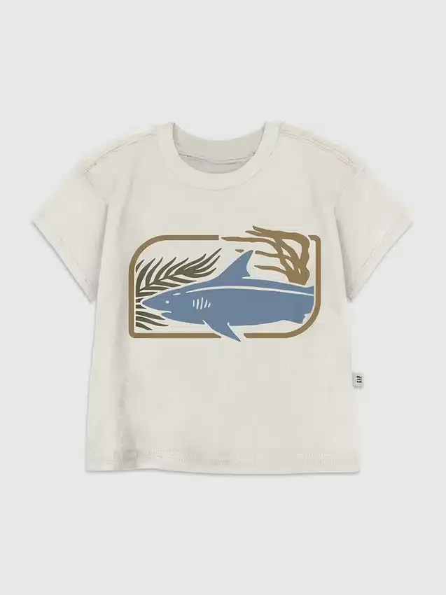 T-shirt con grafica “Oceans Calling” per bambini piccoli