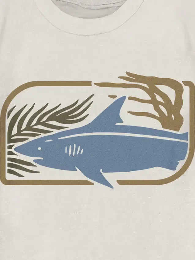 T-shirt con grafica “Oceans Calling” per bambini piccoli