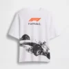 T-shirt con grafica oversize "Formula 1" per bambini
