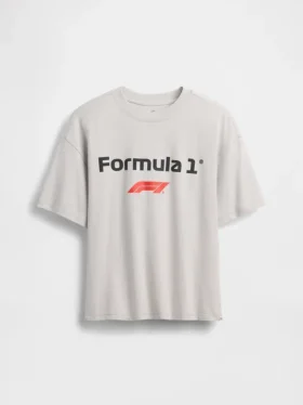 T-shirt con grafica oversize "Formula 1" per bambini