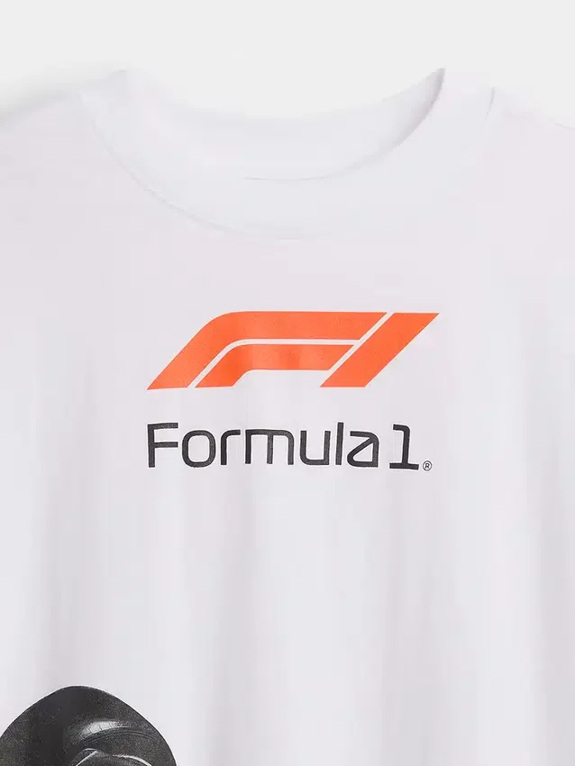 T-shirt con grafica oversize "Formula 1" per bambini