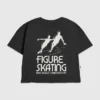 T-shirt con grafica "Pattinaggio artistico" per bambini