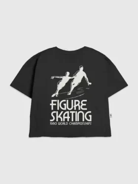 T-shirt con grafica "Pattinaggio artistico" per bambini