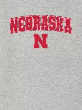 T-shirt con grafica scura dell’Arch Logo dell’Università del Nebraska