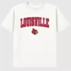 T-shirt con grafica scura dell’Arch Logo dell’Università di Louisville