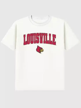 T-shirt con grafica scura dell’Arch Logo dell’Università di Louisville