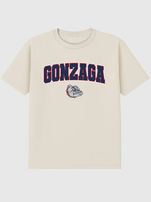 T-shirt con grafica scura dell’Arch Logo della Gonzaga University