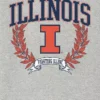 T-shirt con grafica scura “Laurels” dell’Università dell’Illinois