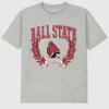 T-shirt con grafica scura “Laurels” della Ball State University