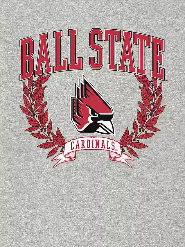T-shirt con grafica scura “Laurels” della Ball State University