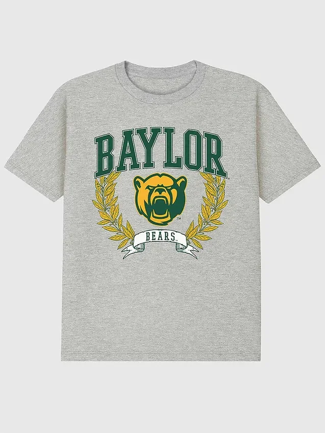 T-shirt con grafica scura "Laurels" della Baylor University