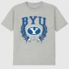 T-shirt con grafica scura “Laurels” della Brigham Young University