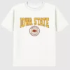 T-shirt con grafica scura raffigurante lo stemma dell’Iowa State University